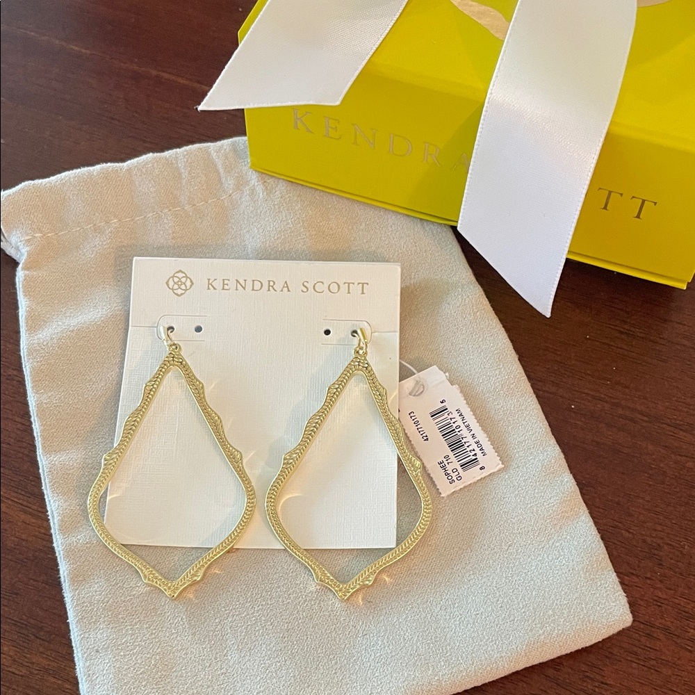 Kendra Scott Sophee Gold Statement Earrings